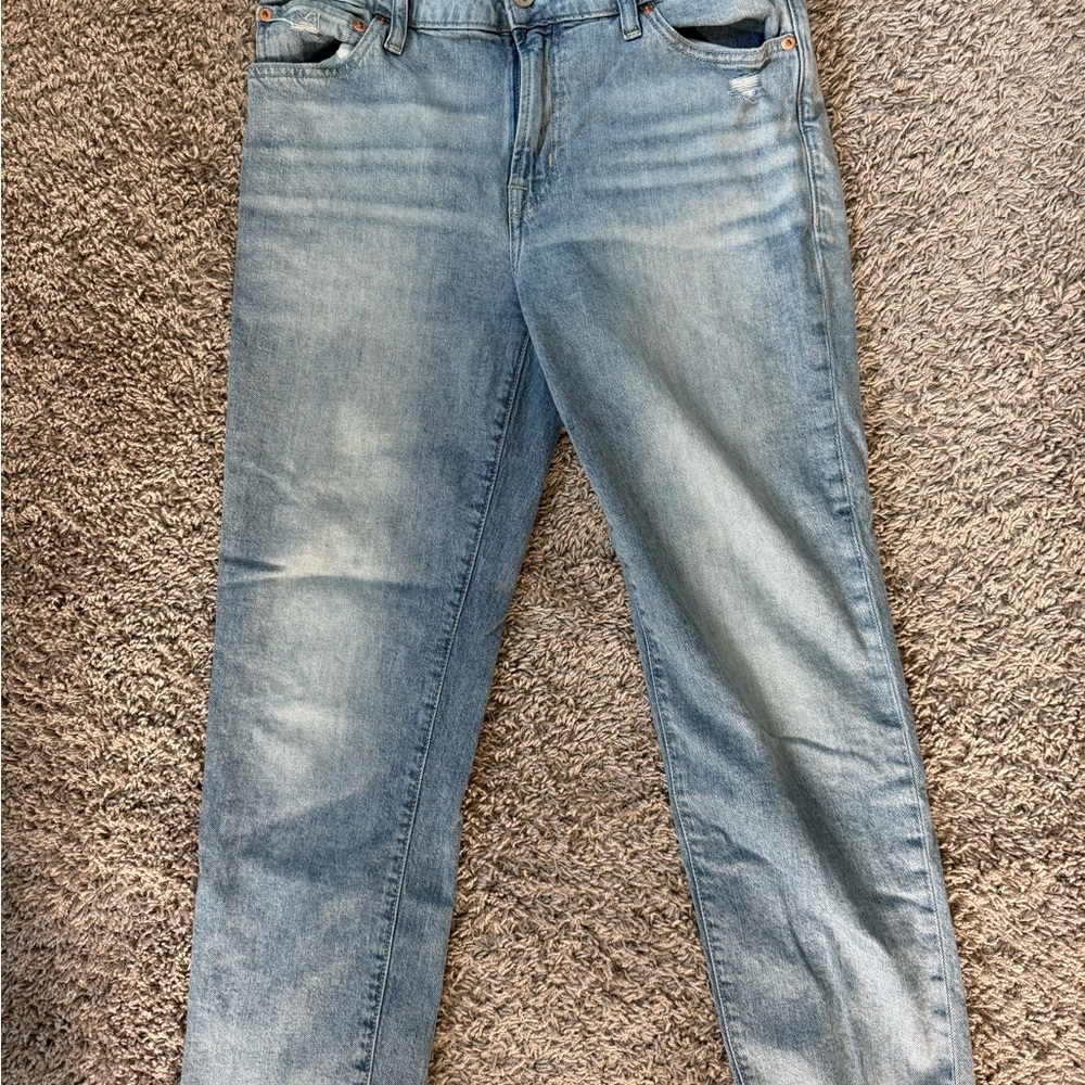 GAP Blue Boyfriend Jeans Distressed Style